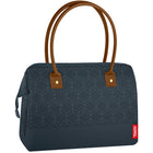 Thermos Lunch Duffle with PU Leather Handles - Geo Quilted Navy-Lunch bag
