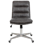 FurnitureR Steffen Office Chair - Grey-High-quality fabric seat for extra comfort