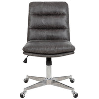 FurnitureR Steffen Office Chair - Grey-High-quality fabric seat for extra comfort