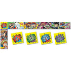 North Star Teacher Resources Bulletin Board Trimmer, Superheroes All Around The Board, 5/Pack (NST4214)-Measures 3"W x 43'l