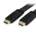 StarTech Flat High Speed HDMI Cable with Ethernet, Ultra HD 4k x 2k HDMI Cable, HDMI to HDMI M/M, 10 Ft.-Flat HDMI® cable design fits into all those tight spots, making it a perfect solution for concealed cable runs