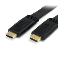StarTech Flat High Speed HDMI Cable with Ethernet, Ultra HD 4k x 2k HDMI Cable, HDMI to HDMI M/M, 10 Ft.-Flat HDMI® cable design fits into all those tight spots, making it a perfect solution for concealed cable runs