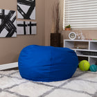 Flash Furniture Oversized Solid Royal Blue Bean Bag Chair-Cotton Upholstery