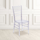 Flash Furniture Flash Elegance Crystal Ice Stacking Chiavari Chair-High Impact Strength