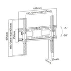Speedex LP42-44DT Heavy-duty Tilt TV Wall Mount for 32-55 inch LED, LCD Flat Panel TVs-Dimention: 17.6" x 16.7" x 2.2"