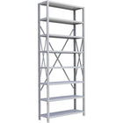 Metalware RK323 Boltless Shelving Unit, 8-Shelves, 36" x 18" x 88", Light Grey-Adjustable shelving system that provides high strength, yet economical storage capacity for your needs