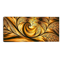 Designart Abstract Golden Dream, 5 Piece Gallery-Wrapped Wall Print Art, (PT3026-32-16)-Print
