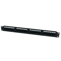 StarTech 24 Port 1U Rackmount Cat 6 110 Patch Panel-Organize up to 24 Cat6 patch cables