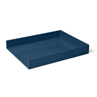 Poppin Single Letter Tray - Slate Blue-Single Letter Tray suits any organizational style