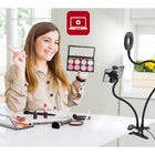 On Air Halo Flex Duo-Innovative - Strong clip-on mount with flexible gooseneck for light and phone holder