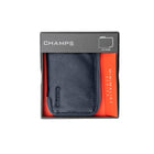 Champs Leather RFID Zip Case Wallet - Navy-RFID theft protection featuring a thin lining designed to help prevent electronic  theft RFID theft protection featuring a thin lining designed to help prevent electronic  theft