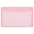 JAM Paper Cello Sleeves, A9, 5 7/16 x 8.63, Light Red, 100 Pack (2783144)-Type: cello sleeve