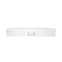 Gry Mattr Paper Document Box - 17.9" x 13.35" x 2.8" - White-White paper cardboard