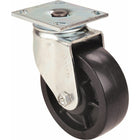 Algood Heavy-Duty Emaxx Kingpin Caster, Rigid, 4" (101.6 Mm), Mold-On Urethane, 800 Lbs. (363 Kg.) - 3 Pack-Bolt Hole Size 3/8" (9.52 mm)