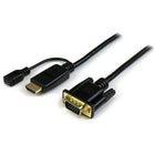 StarTech 3 Ft HDMI to VGA Active Converter Cable, HDMI to VGA Adapter, 1920X1200 Or 1080P-Reduce clutter in your classroom or workstation with a precise-fitting 3-foot cable connecting your HDMI computer to your VGA display