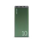 LOGiiX Piston Power 10,000 mAh Portable Power Bank - Emerald Green-Charges smartphones up to 5 times, charges tablets up to 2 times