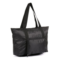PACK N FOLD 51111 Foldable Lightweight Water-Resistant Tote Bag, Black-Foldable portable duffel