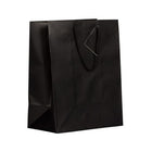Jam Paper Gift Bags with Rope Handles - Large - 10" x 13" x 5" - Black Matte - 3 Pack-Color: Black Matte