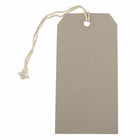 Jam Paper Gift Tags with String - Medium - 4 3/4" x 2 3/8" - Gray - 100 Pack-Quantity: 100 tags per box