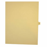 Mark Maker Legal Exhibit Index Tab Buff Single Tabs, 1/15th Cut, Letter Size, No Holes, Letter W, 25 Pack-Buff Single Tabs, 1/15th Cut