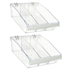 Azar Divider Bin - 11.5" W x 10" D x 5.75" H - 2 Pack-Sold in Packs of: 2