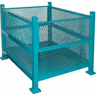 M & P Tool Products, Open Mesh Containers, 2 Drop Gates, 3000 Lbs. Capacity, 34.5" W x 40.5" D x 32.25" H-Capacity: 3000 lbs.
