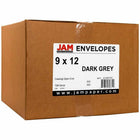 JAM Paper Open End Catalog Envelopes - 9" x 12" - Dark Grey - 25 Pack -Size: 9" L x 12" W
