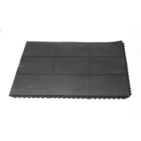 Canada Mats Dura Flex 150 Comfort Stand Interlocking Anti Fatigue Mats, Smooth Top, 3' x 3' (CM150-33)-Ideal for work stations, assembly lines, weight rooms, administrative areas