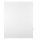 Mark Maker Legal Exhibit Index Tab White Single Tabs, 1/15th Cut, Letter Size, No Holes, Number 42, 25 Pack-White Single Tabs, 1/15th Cut