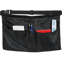 Merangue Cash Apron, Black-6-pocket black heavy duty multi-purpose cash apron