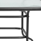 Flash Furniture 31.5" x 55" Rectangular Tempered Glass Metal Table-Base Size: 27"W x 52"D