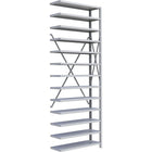 Metalware RK414 Boltless Shelving Unit, 13-Shelves, 36" x 18" x 100", Light Grey-Adjustable shelving system that provides high strength, yet economical storage capacity for your needs