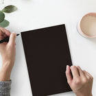 JAM Paper Matte Cardstock, 8.5" x 11", 130 lb. Smooth Black, 25 Pack (296731638)-Quantity: 25 Sheets per Pack