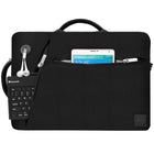 Vangoddy Slate Shoudler Carrying Bag For 17.3" Laptop - Black-Padded mesh handles and backpack straps for comfortable wear