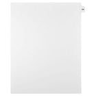Mark Maker Legal Exhibit Index Tab White Single Tabs, 1/15th Cut, Letter Size, No Holes, Number 166, 25 Pack-White Single Tabs, 1/15th Cut