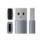 Satechi Aluminum Type A to Type C Adapter - Space Grey-Type-A/USB-A (Male) to Type-C/USB-C (Female)
