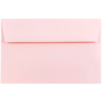 JAM Paper A9 Invitation Envelopes, 5.75 x 8.75, Baby Pink, 250 Pack (155698H)-Baby pink recycled envelope