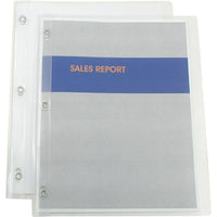 Staples Simply Poly Report Covers - Letter Size - Clear - 5 Pack-Sturdy 3-prong fasteners hold papers securely
