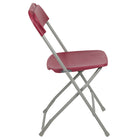 Flash Furniture HERCULES Series Premium Plastic Folding Chair - Red-Lightweight Design