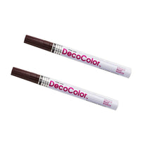 Marvy Uchida Fine-Line Opaque Paint Markers - Dark Brown - 2 Pack-Colour: Dark Brown