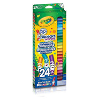 Crayola Pip Squeaks Skinnies Washable Markers, 24 Pack-Thin tip pip squeaks markers