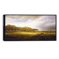 Designart William Trost Richards, Old Orchard at Newport Canvas Art Print, (PT5017-32-16)-Print