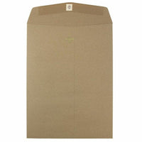 JAM Paper Open End Catalog Envelopes with Clasp Closure - 9" x 12" - Brown Kraft Paper Bag - 10 Pack -Colour: Brown Kraft