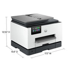 HP OfficeJet Pro 9135e Wireless All-in-One Colour Inkjet Printer with Bonus 3 months Instant Ink with HP+-Wireless Printing: Stay connected with our most reliable dual-band Wi-Fi, which automatically detects and resolves connection issues