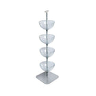 Azar Displays 4-Tiered 14" Bowl Floor Display (751404)-Display fixture