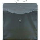 JAM Paper Plastic Envelopes with Button and String Tie Closure, 15 x 18, Metallic Dark Green Poly, 12 Pack (15584)-Size: 15" x 18"