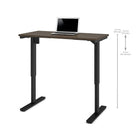 Bestar 24" x 48" Electric Height Adjustable Table, Antigua, (65857-52)-Durable 1" commercial grade work surface with melamine finish that resists scratches, stains and burns.