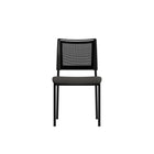 CB Office Ace Multi-Purpose Armless Stacking Chairs - Black - 4 Pack-Multi-Purpose Armless Stacking Chairs