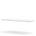 Pro-Linea Bridge, White-Durable 1.5" commercial grade work surface with melamine finish that resists scratches, stains and wears. Deluxe thick PVC edge. Square metal legs with silver finish. The Legs feature levelers to adapt to any floor irregularities. This unit meets or exceeds ANSI/BIFMA performance standards.
