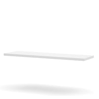 Pro-Linea Bridge, White-Durable 1.5" commercial grade work surface with melamine finish that resists scratches, stains and wears. Deluxe thick PVC edge. Square metal legs with silver finish. The Legs feature levelers to adapt to any floor irregularities. This unit meets or exceeds ANSI/BIFMA performance standards.